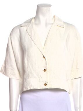 Brock Collection White Button Down Linen